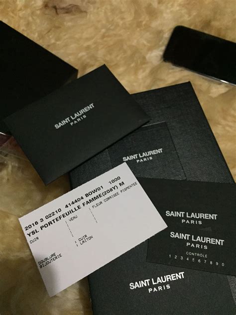 how to read ysl authenticity card|YSL handbags genuine.